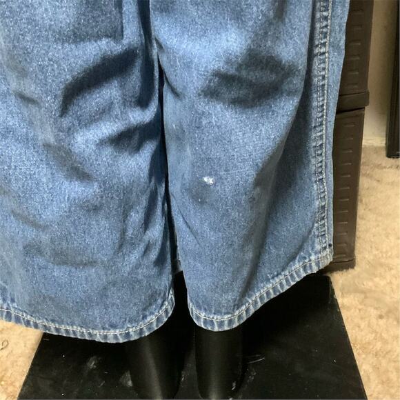 2444. Vintage No Boundaries Juniors Large Blue Denim Overalls - Picture 8 of 11